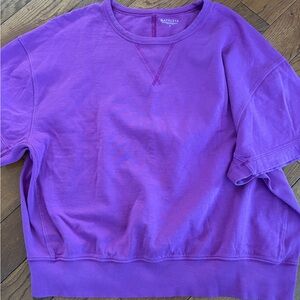 Athleta Vibrant Purple Crew Neck Top